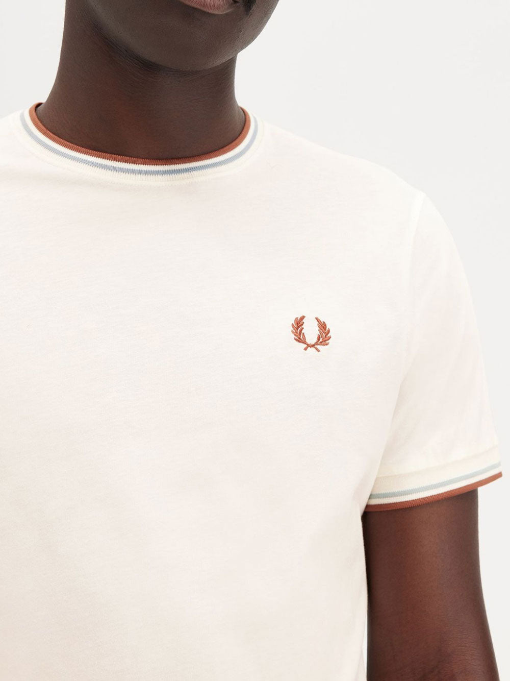 T-Shirt Fred Perry Twin Tipped Uomo - Avorio