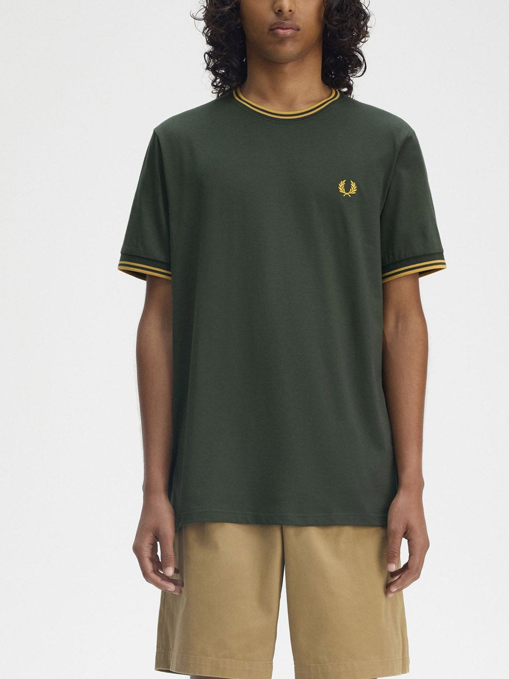 T-Shirt Fred Perry Twin Tipped Uomo - Verde