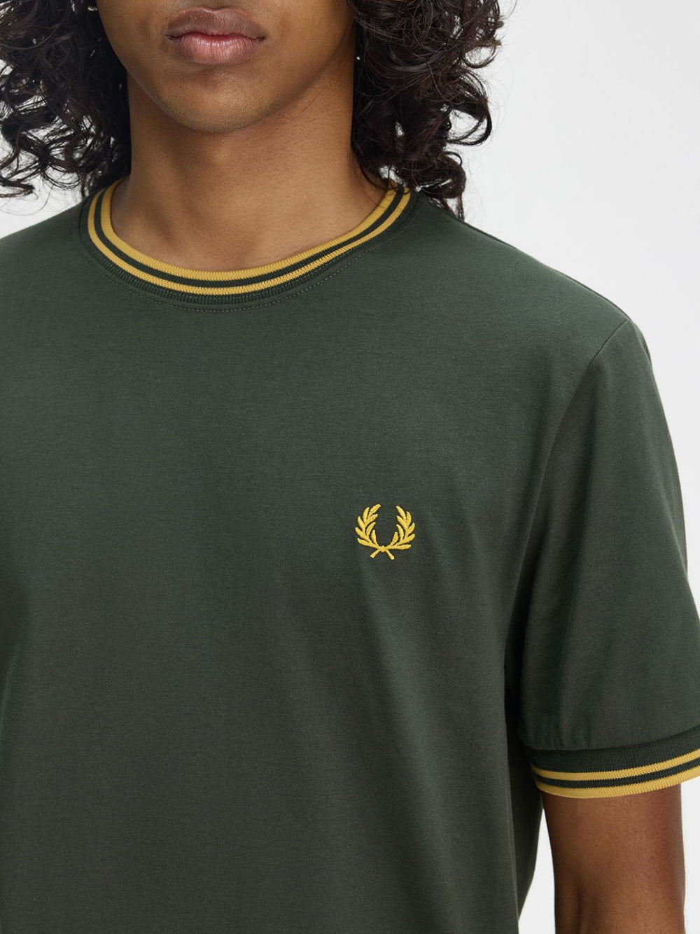 T-Shirt Fred Perry Twin Tipped Uomo - Verde