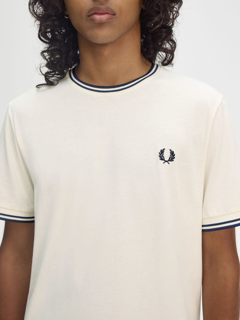 T-Shirt Fred Perry Twin Tipped Uomo - Avorio
