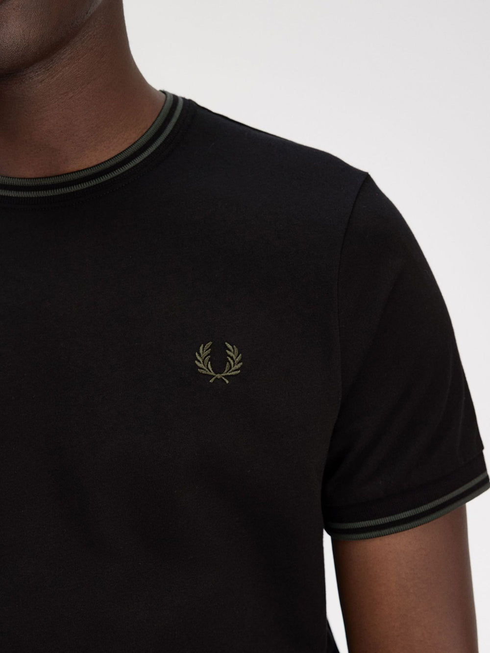 T-Shirt Fred Perry Twin Tipped Uomo - Nero