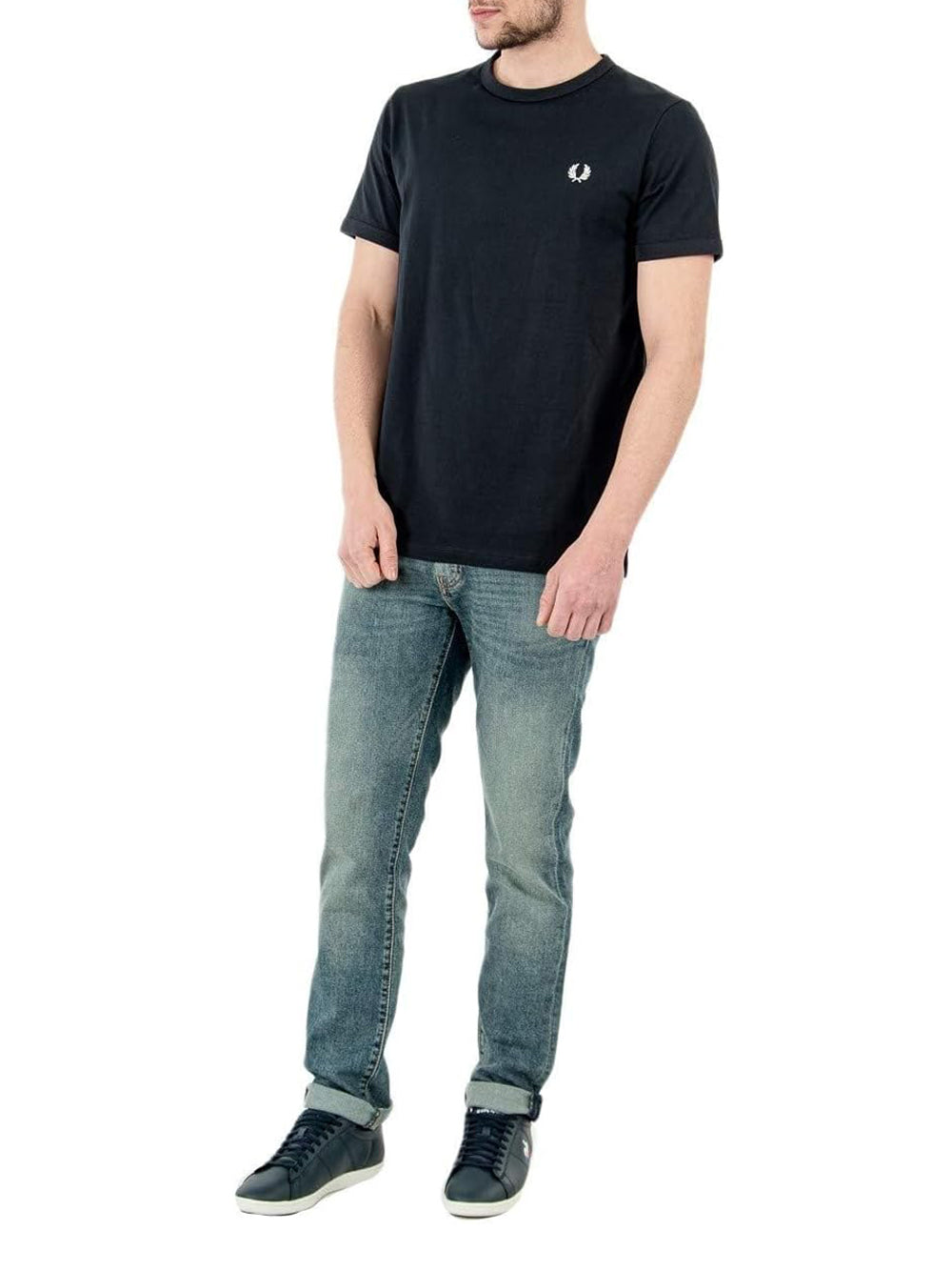 T-Shirt Fred Perry Ringer Uomo - Rosso