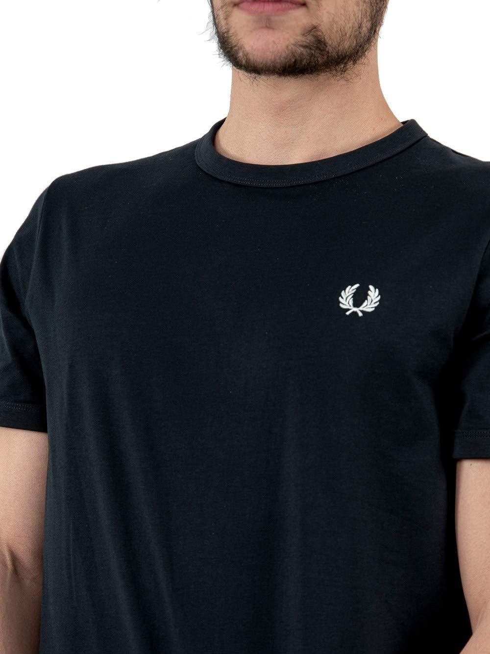 T-Shirt Fred Perry Ringer Uomo - Rosso