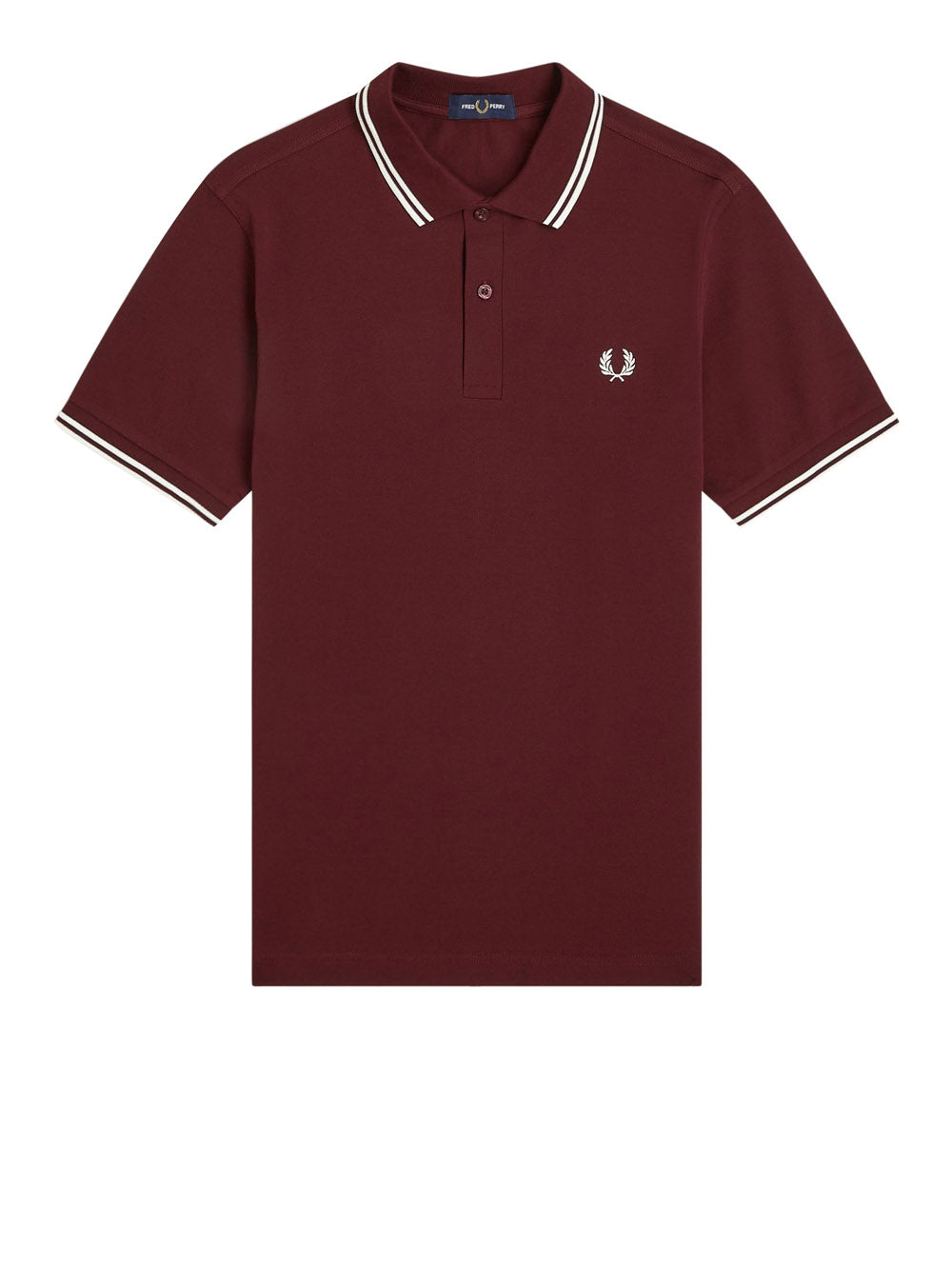 Polo Fred Perry Twin Tipped Uomo - Bordeaux