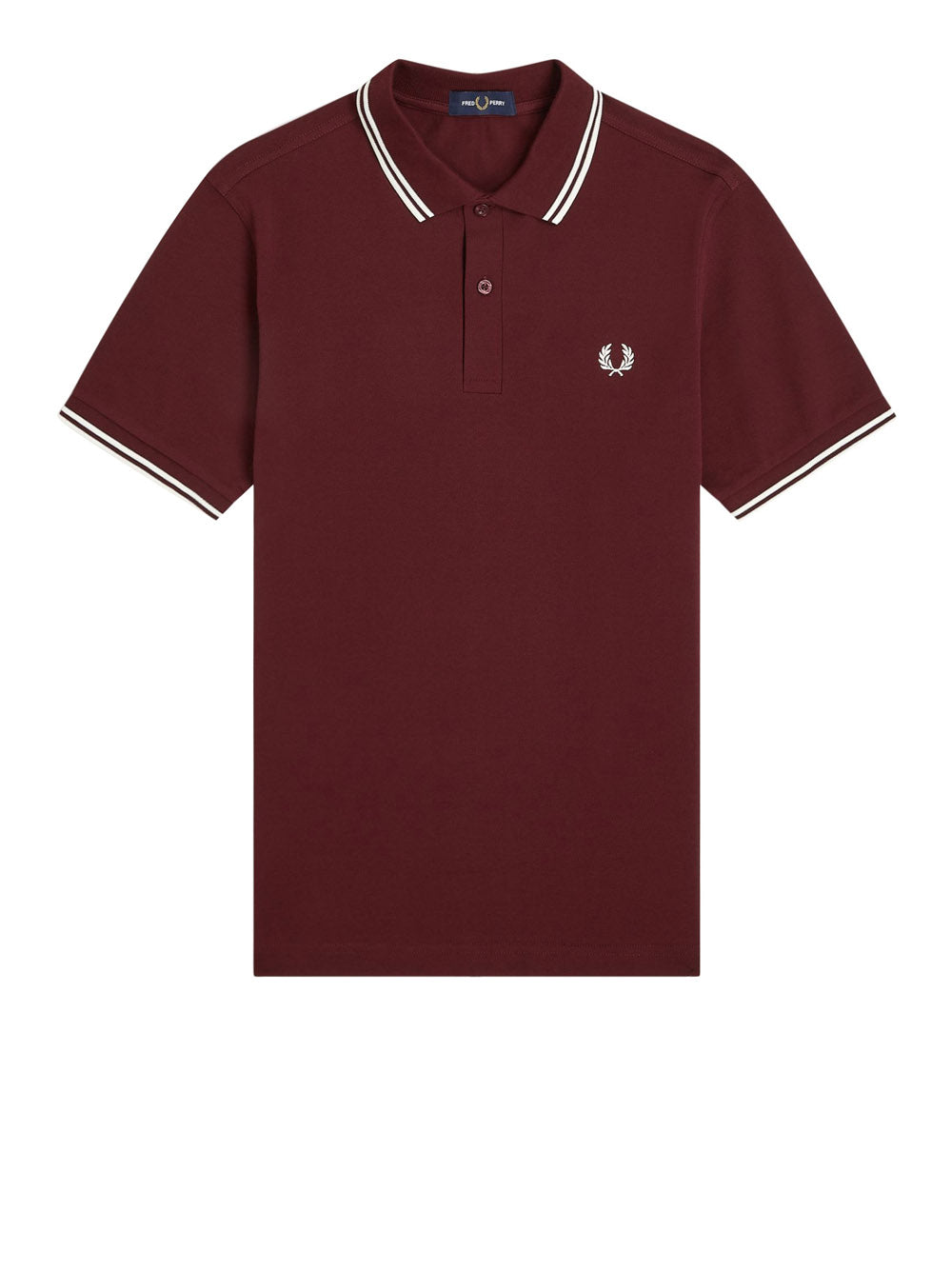 Polo Fred Perry Twin Tipped Uomo - Bordeaux