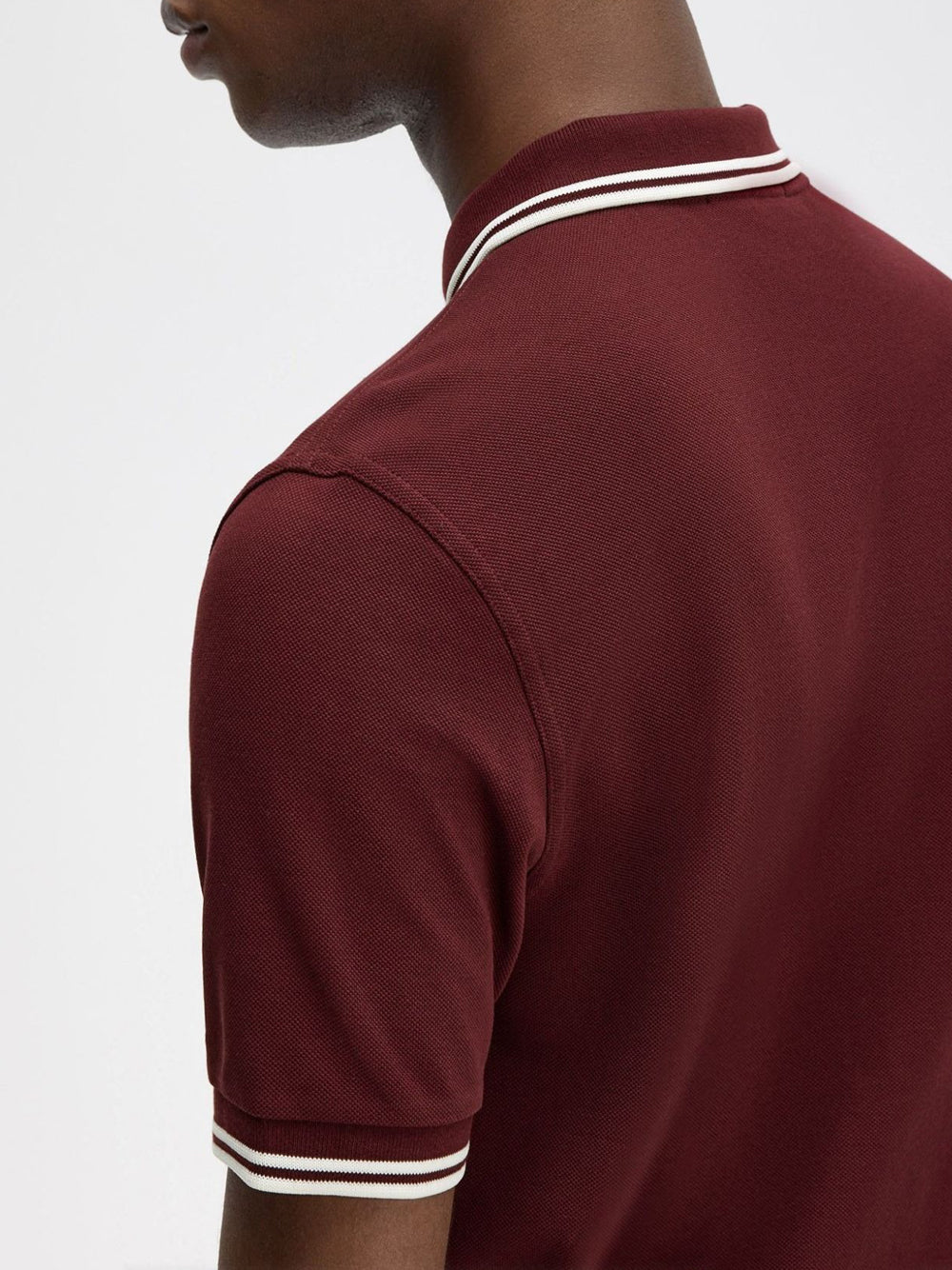 Polo Fred Perry Twin Tipped Uomo - Bordeaux