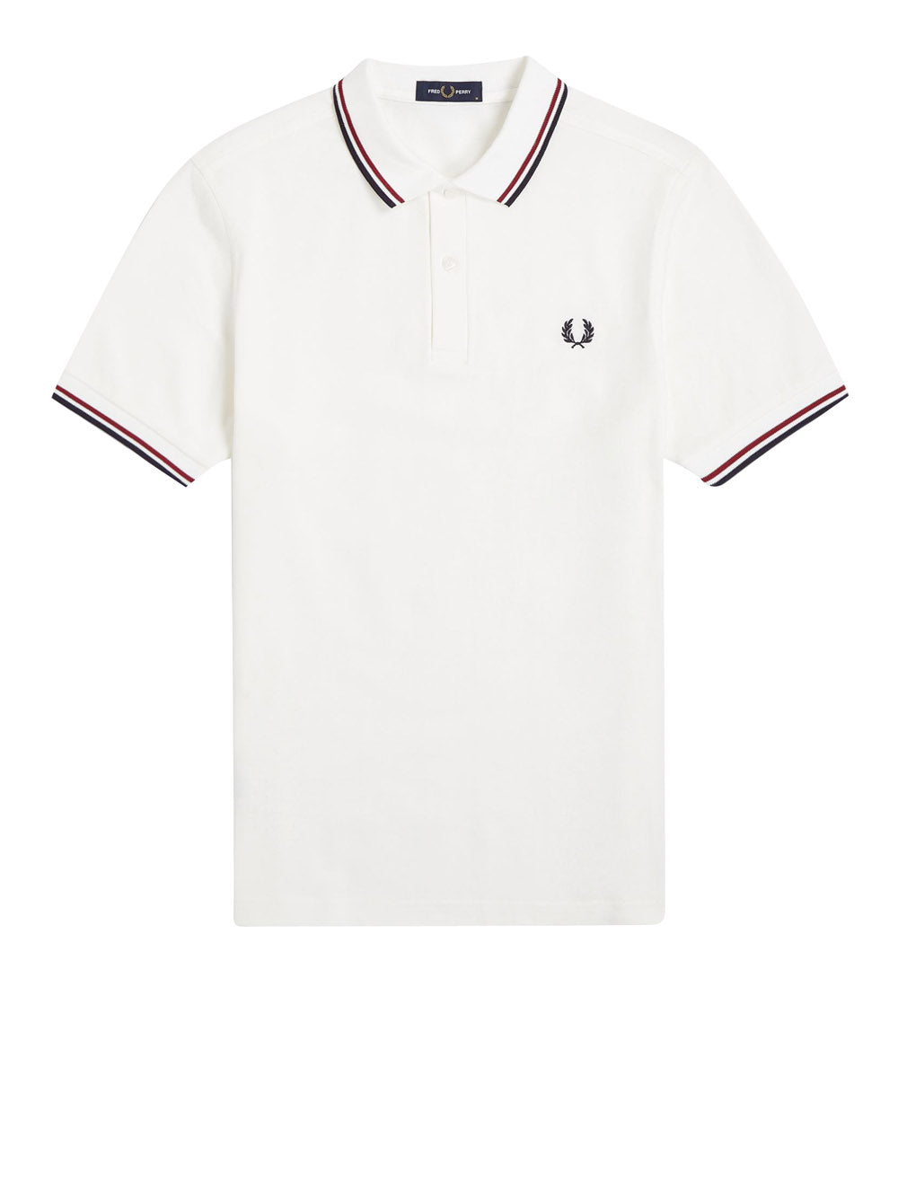 Polo Fred Perry Twin Tipped Uomo - Bianco