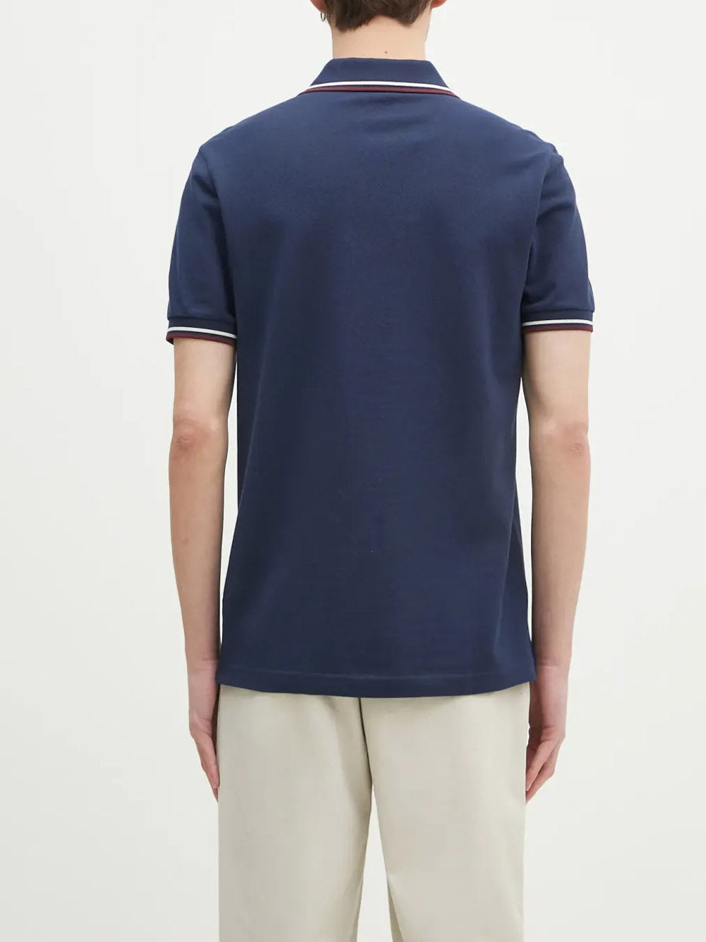 Polo Fred Perry Twin Tipped Uomo - Blu