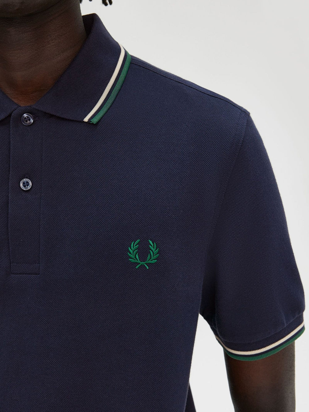 Polo Fred Perry Twin Tipped Uomo - Blu
