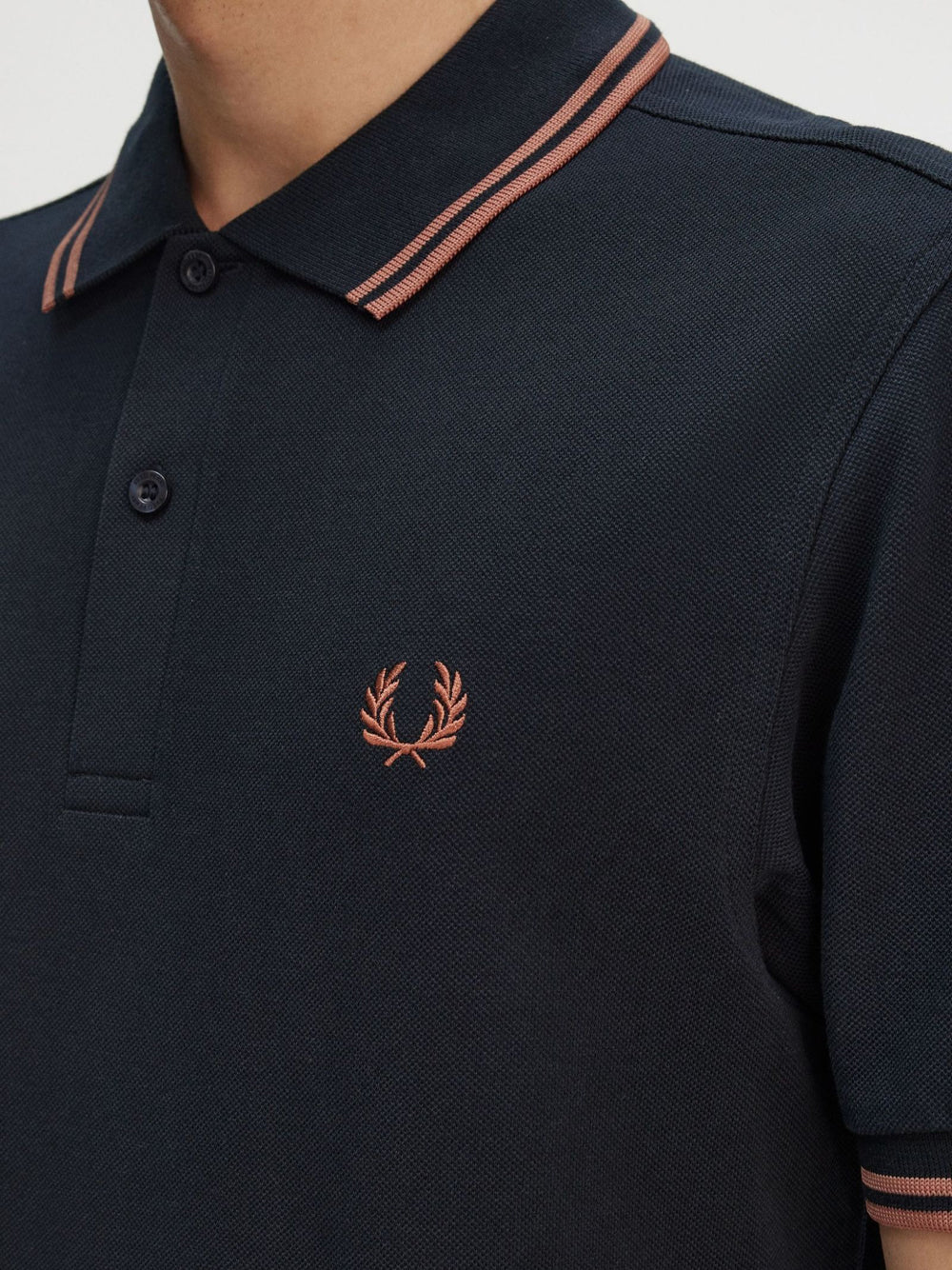 Polo Fred Perry Twin Tipped Uomo - Blu
