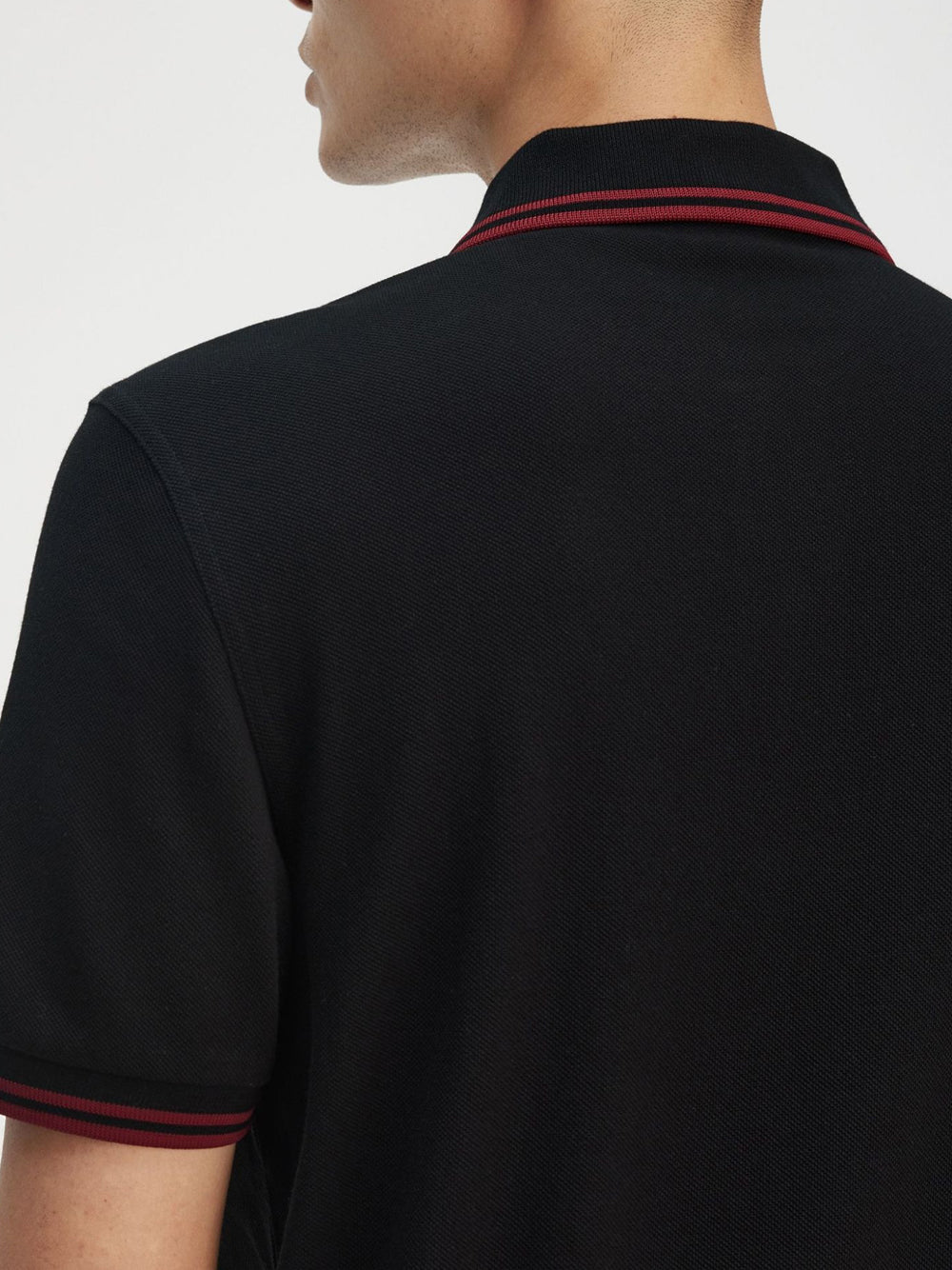 Polo Fred Perry Twin Tipped Uomo - Nero