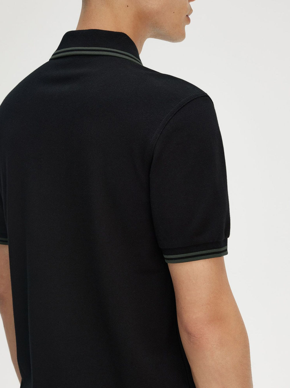 Polo Fred Perry Twin Tipped Uomo - Nero