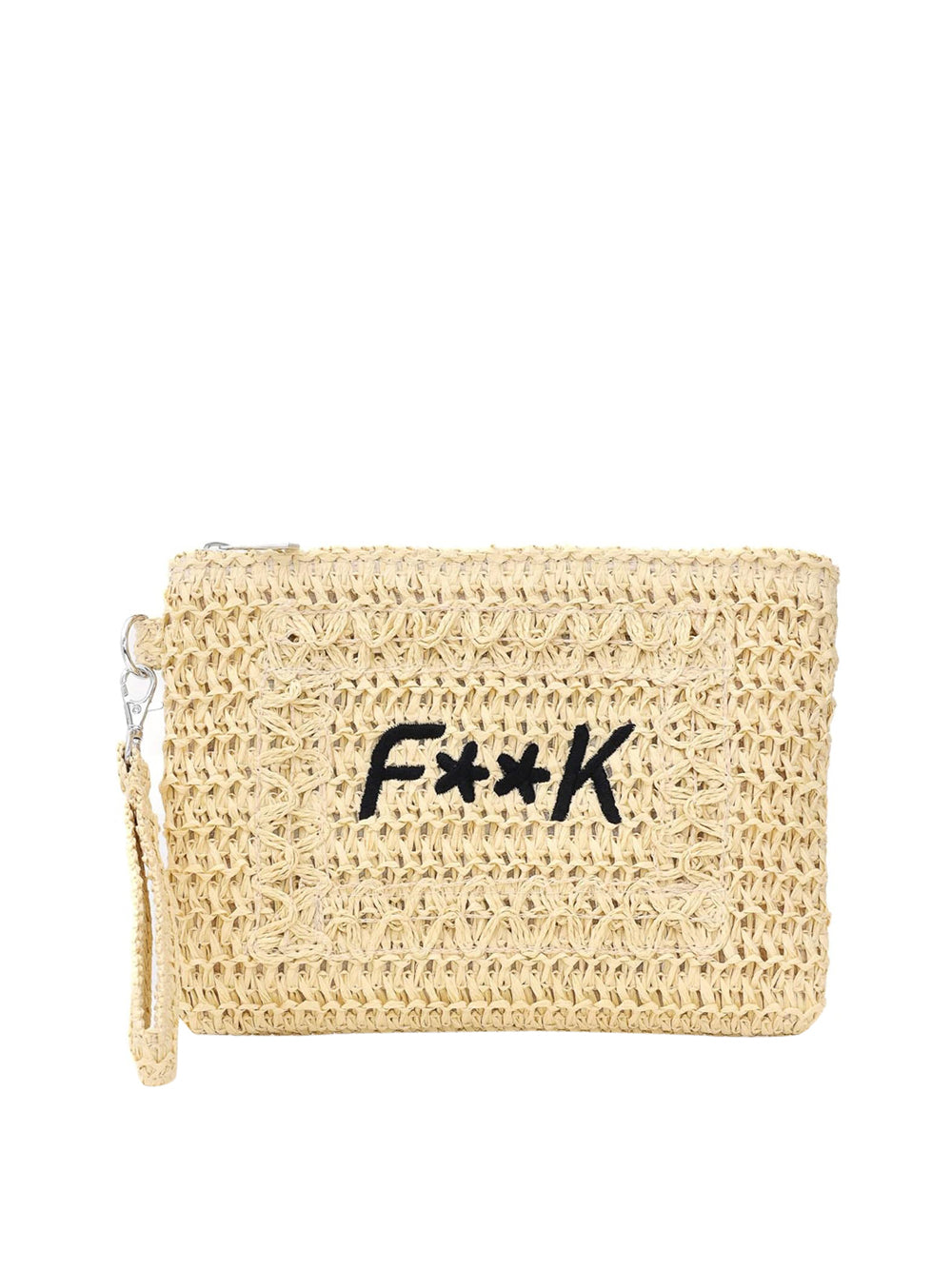 Borsa Pochette Fxxk Unisex - Beige