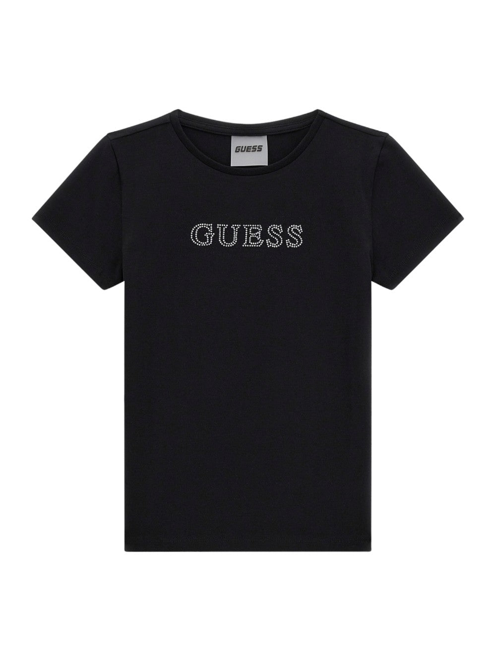 T-Shirt Minime Guess Jr Bambina - Nero