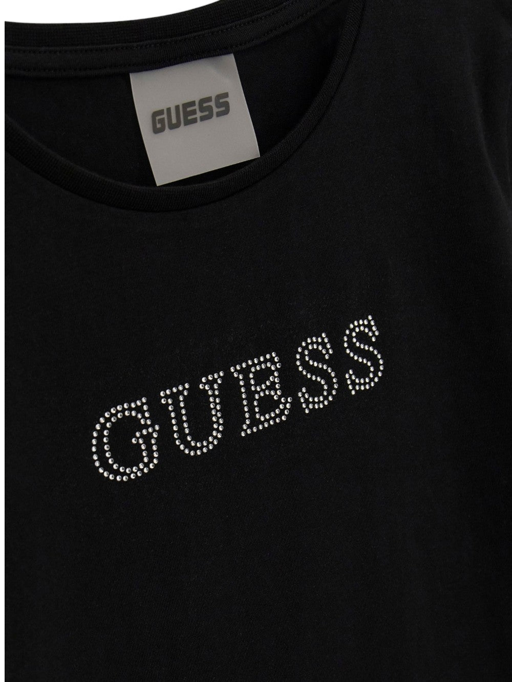 T-Shirt Minime Guess Jr Bambina - Nero