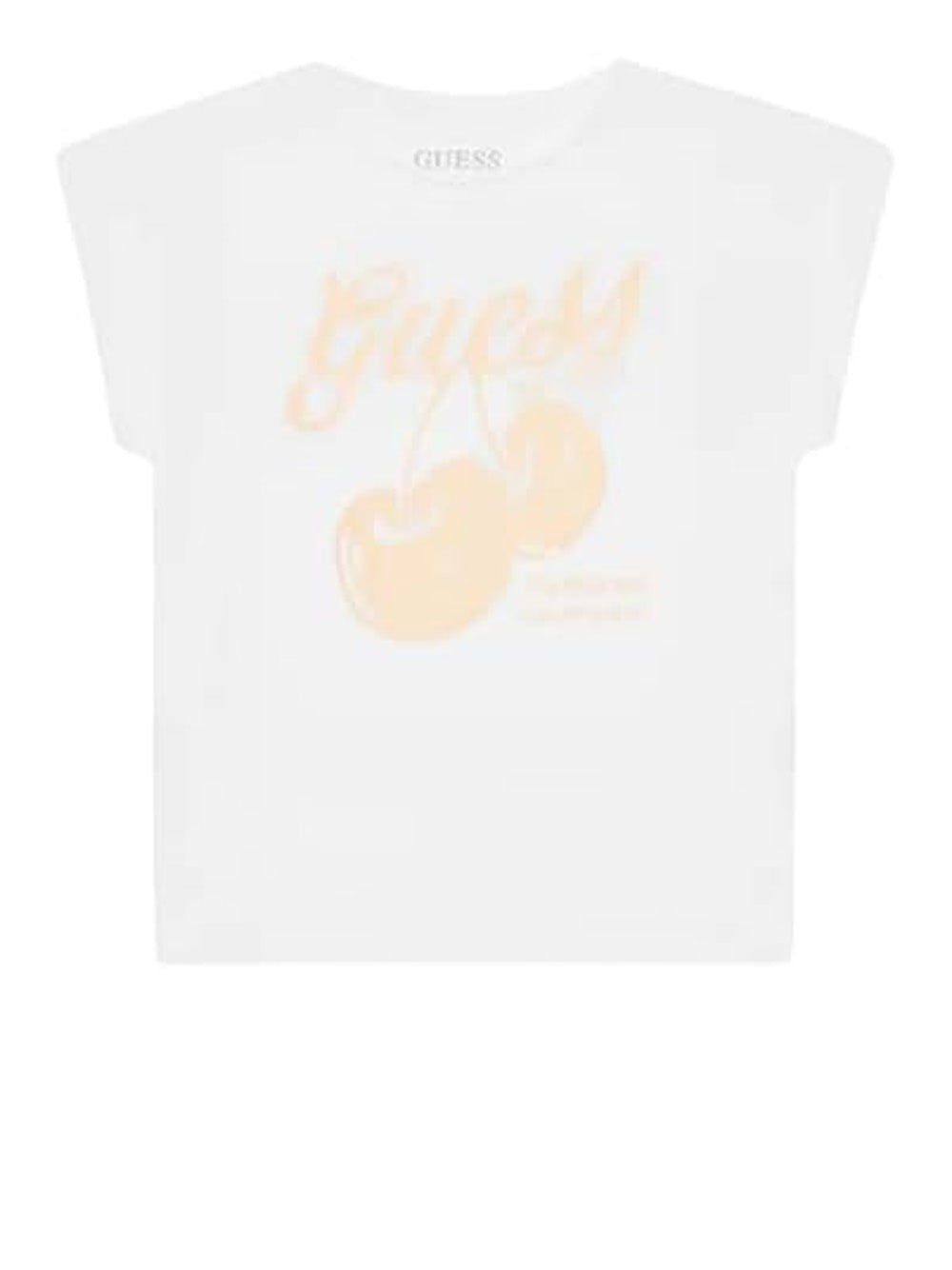 T-shirt Guess jr Bambina - Bianco