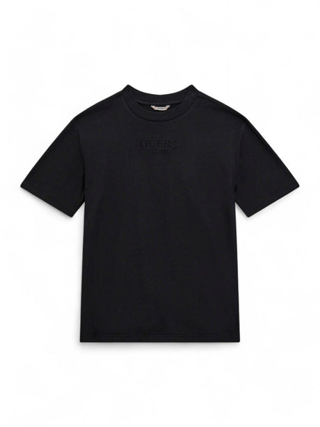 T-Shirt Oversize Guess Jr Bambino - Nero