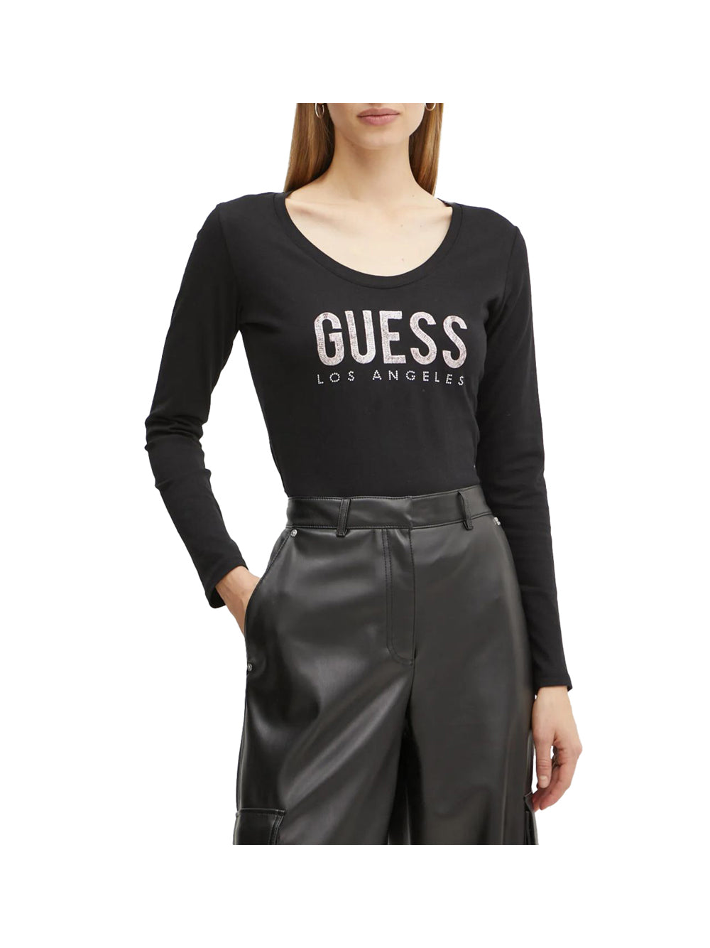 T-Shirt Guess Donna - Nero