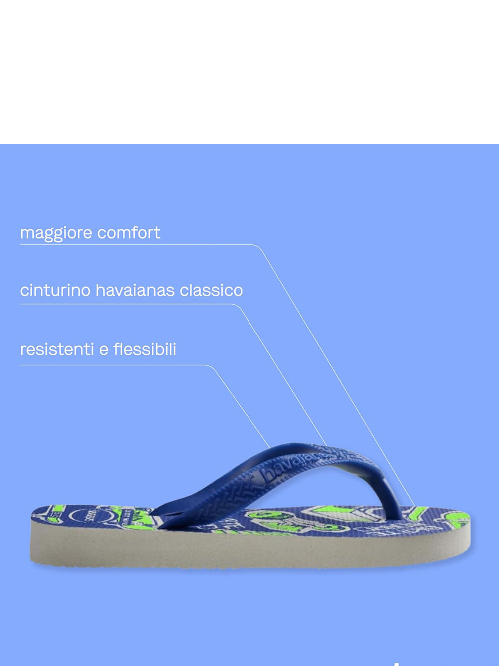 Infradito Athletic Havaianas Bambino - Bianco