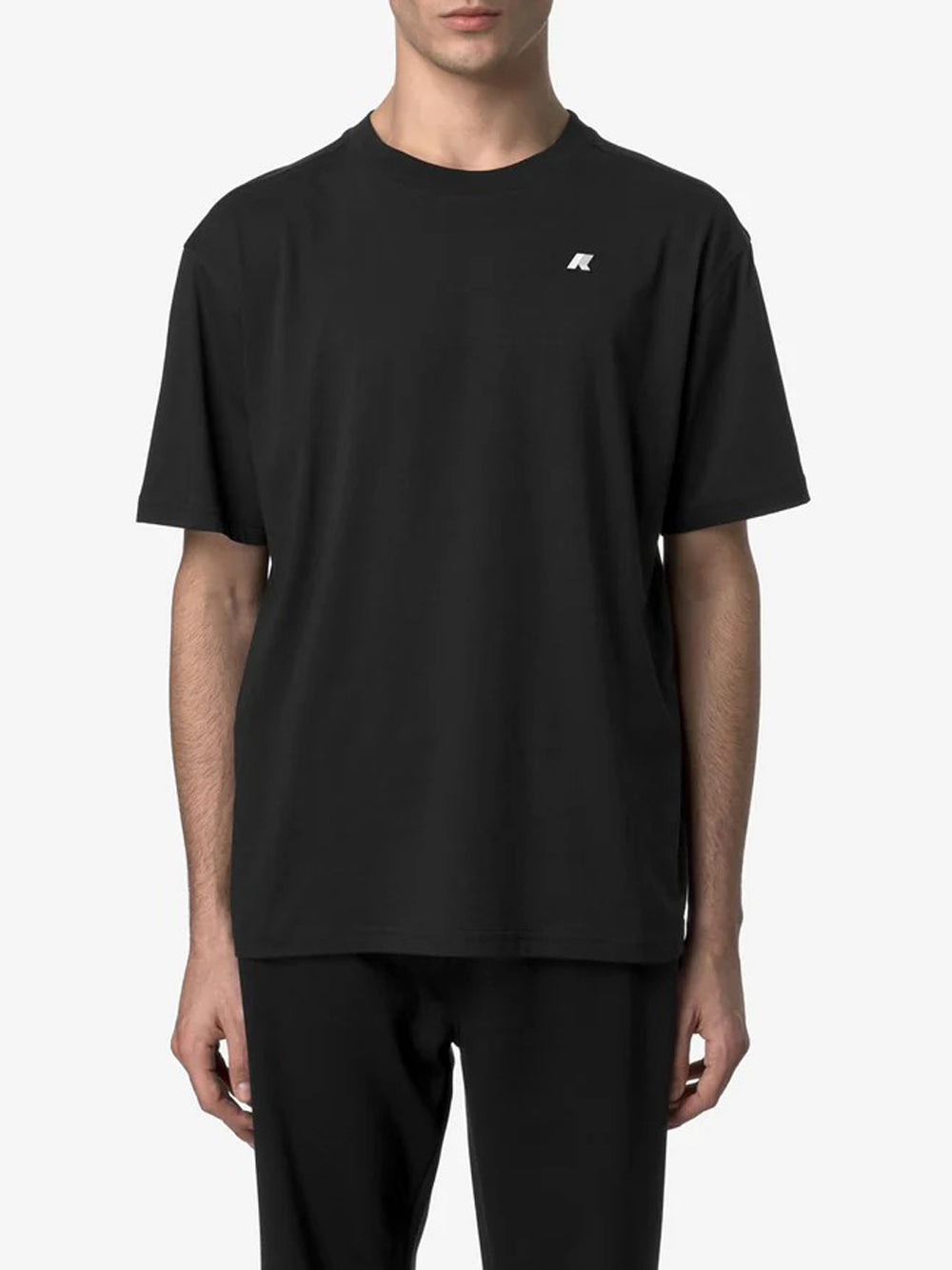 T-Shirt Solo Jersey K-Way Uomo - Nero