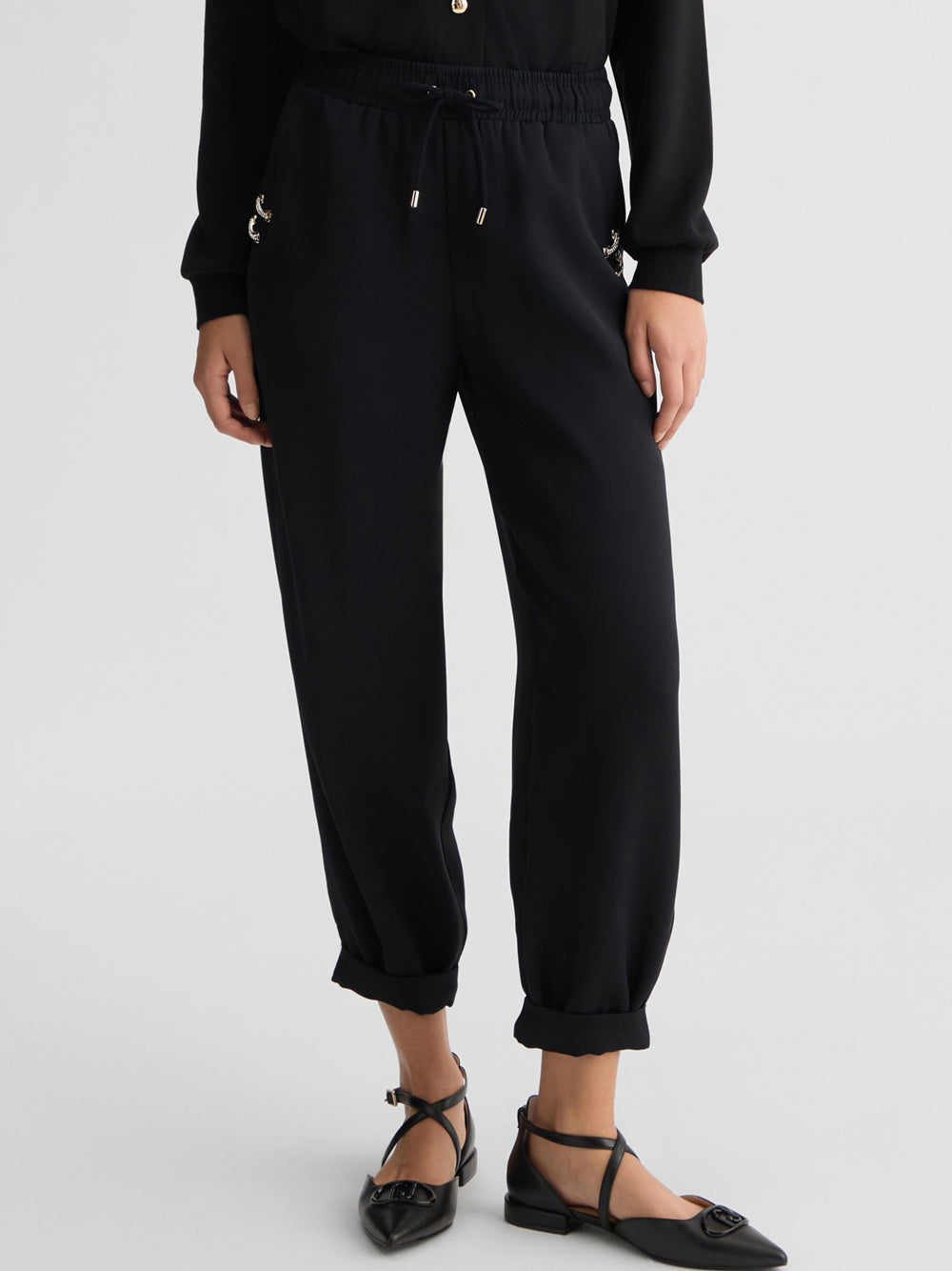 Pantalone Jogger Liu Jo Donna - Nero