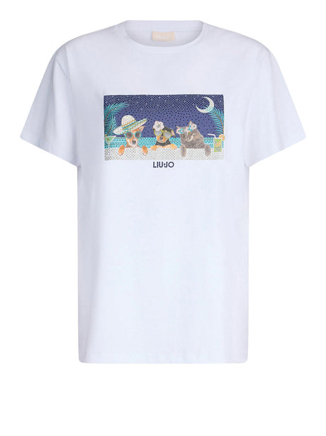 T-Shirt Liu Jo White Donna