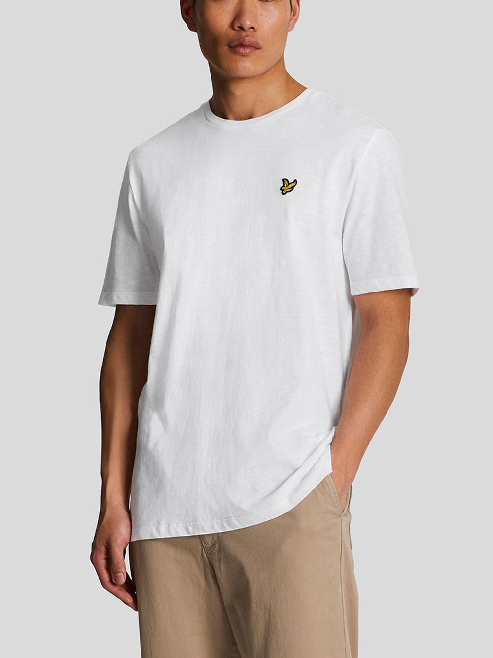 T-Shirt Slub Lyle & Scott Uomo - Bianco