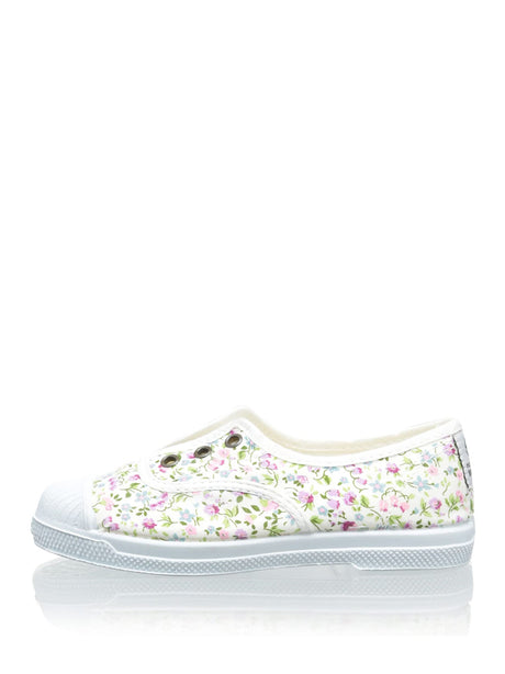 Scarpe In Tela Natural World Bambina - Bianco