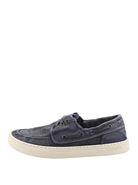 Scarpe In Tela Natural World Uomo - Blu