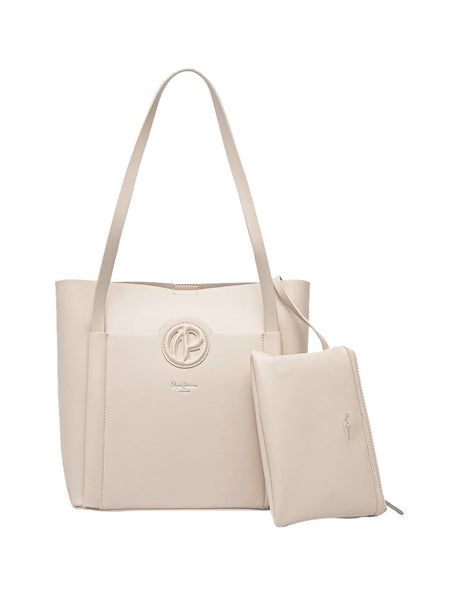 Borsa Shopper Pepe Jeans Colbie Donna - Bianco