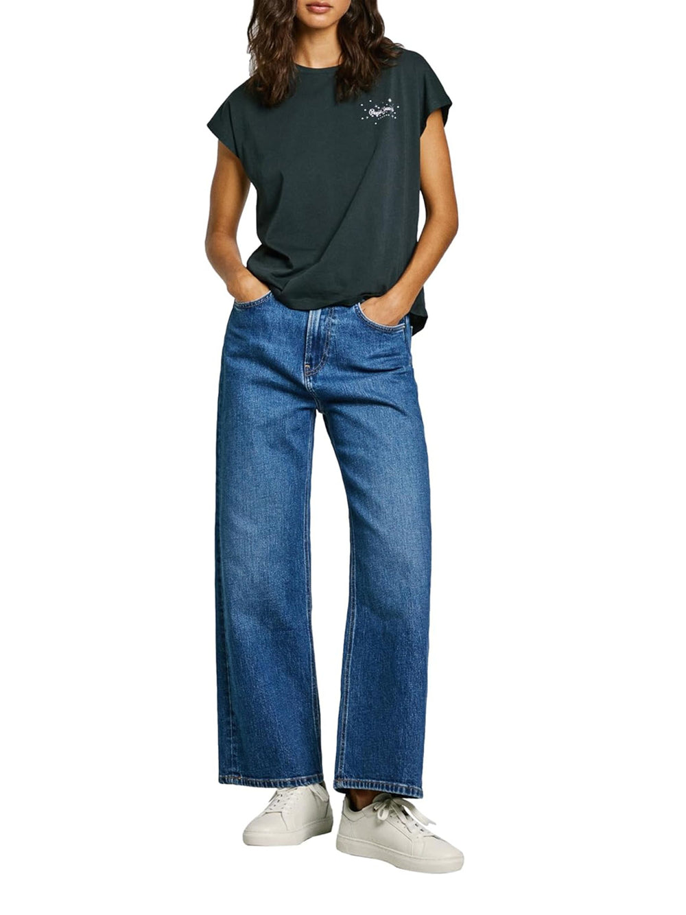 T-Shirt Pepe Jeans Lorena Donna - Nero