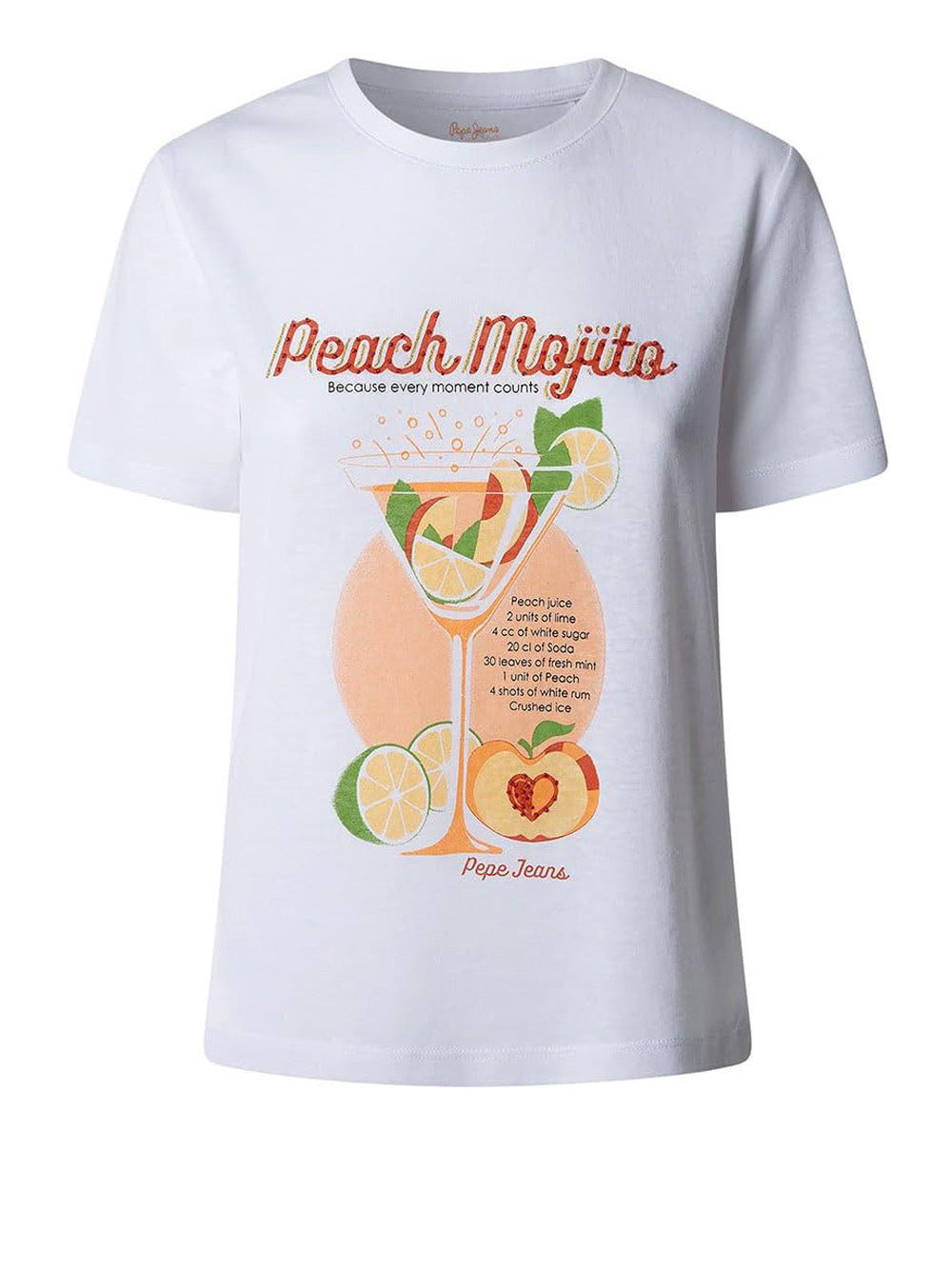 T-shirt Viola Pepe Jeans Donna - Bianco