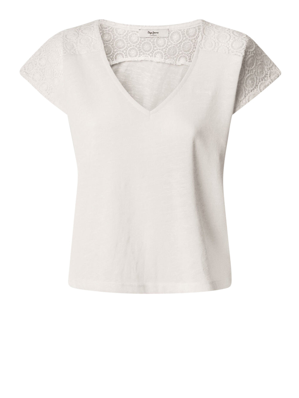 T-Shirt Pepe Jeans Vernetta Donna - Bianco