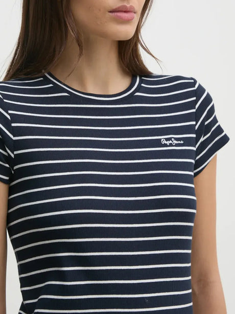 T-Shirt Meribel Pepe Jeans Donna - Blu