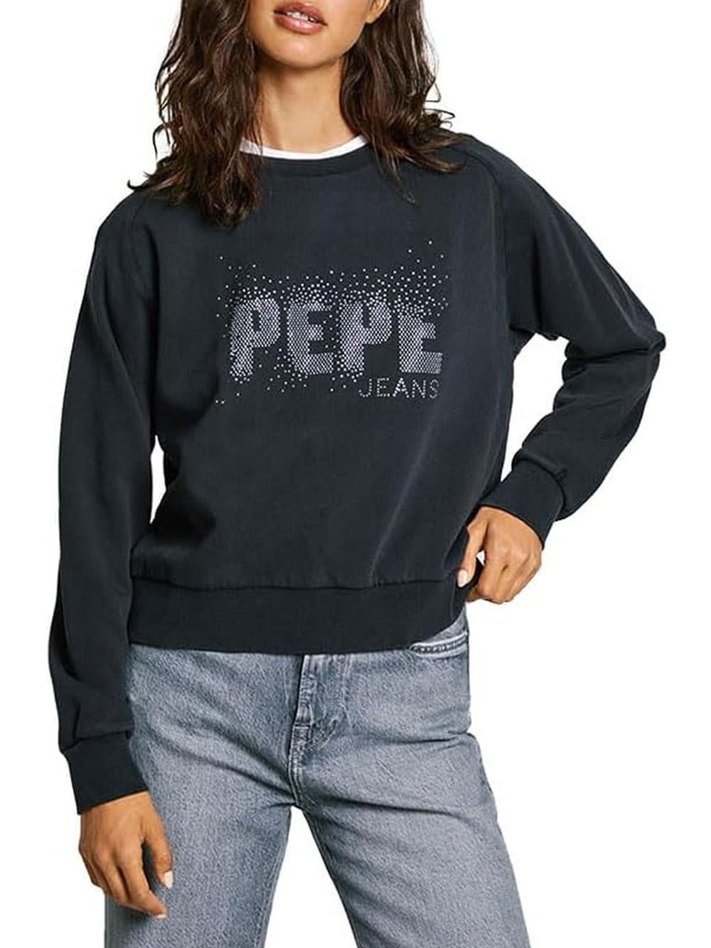 Felpa Pepe Jeans Luna Donna - Nero