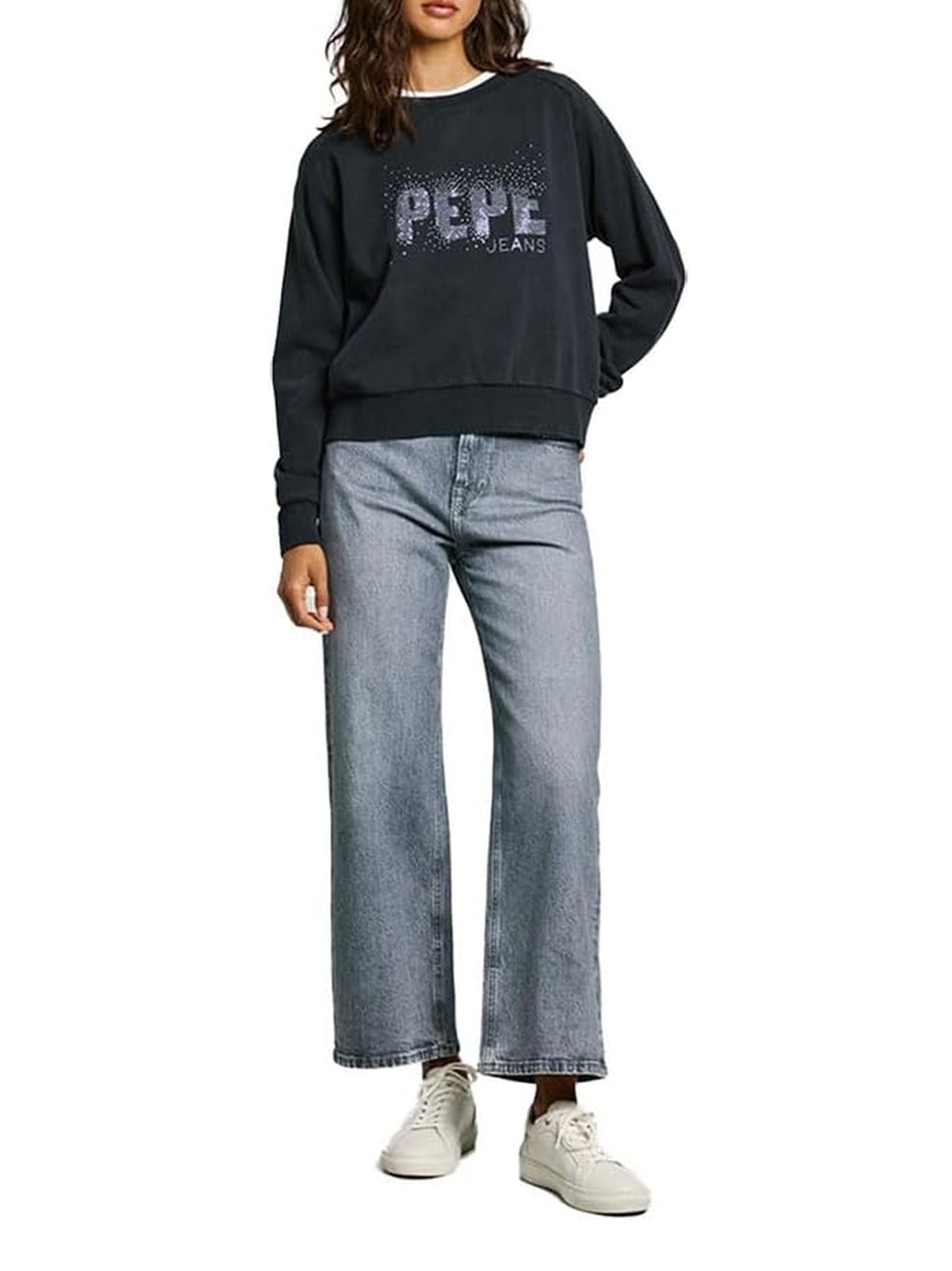 Felpa Pepe Jeans Luna Donna - Nero