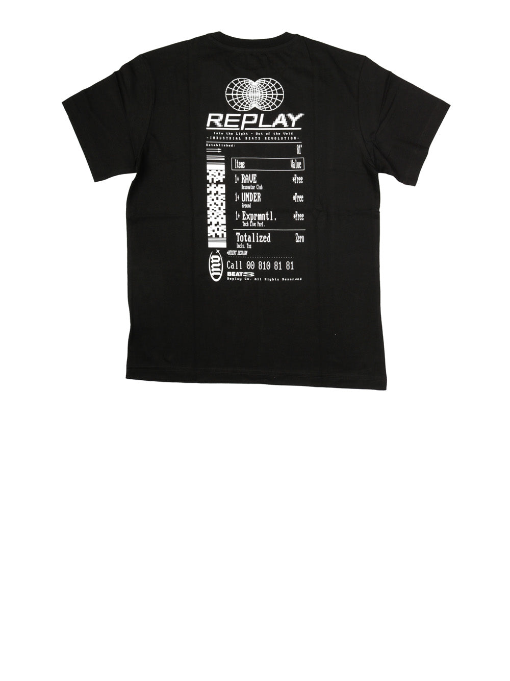T-Shirt Regular Replay Uomo - Nero