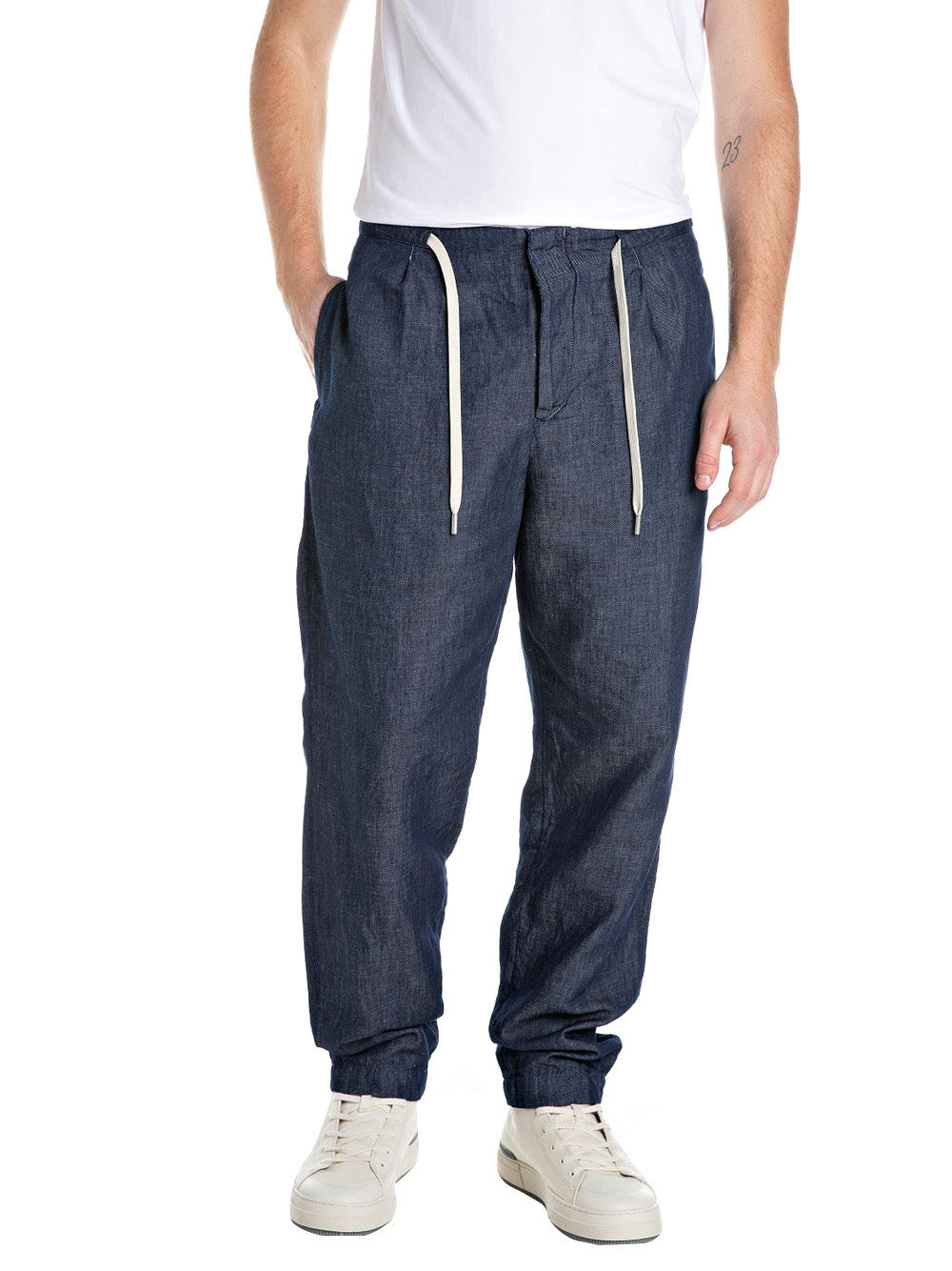 Jeans Tapered Replay Uomo - Blu
