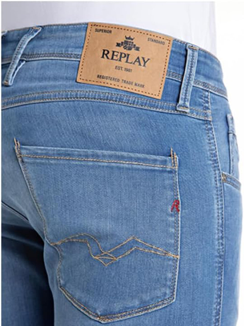 Jeans Slim Replay Uomo - Blu