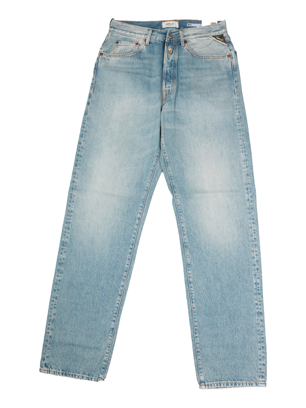Jeans Straight Replay Uomo - Blu