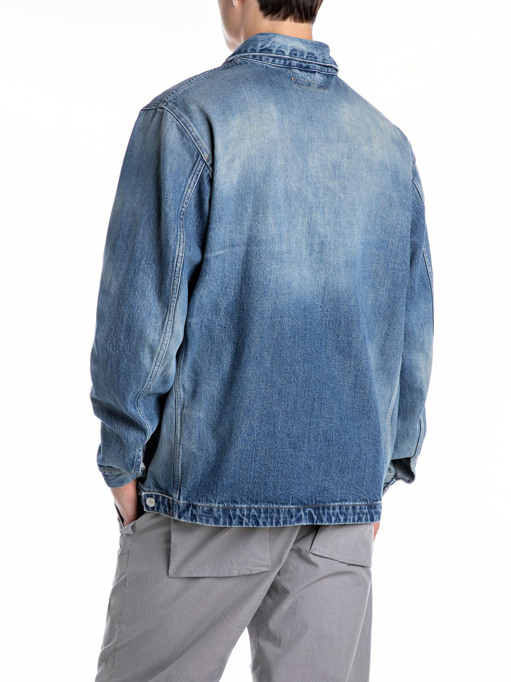 Giubbotto Relaxed Regular Replay Uomo - Blu