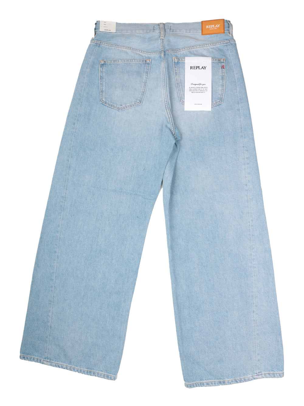 Jeans Baggy Replay Donna - Blu