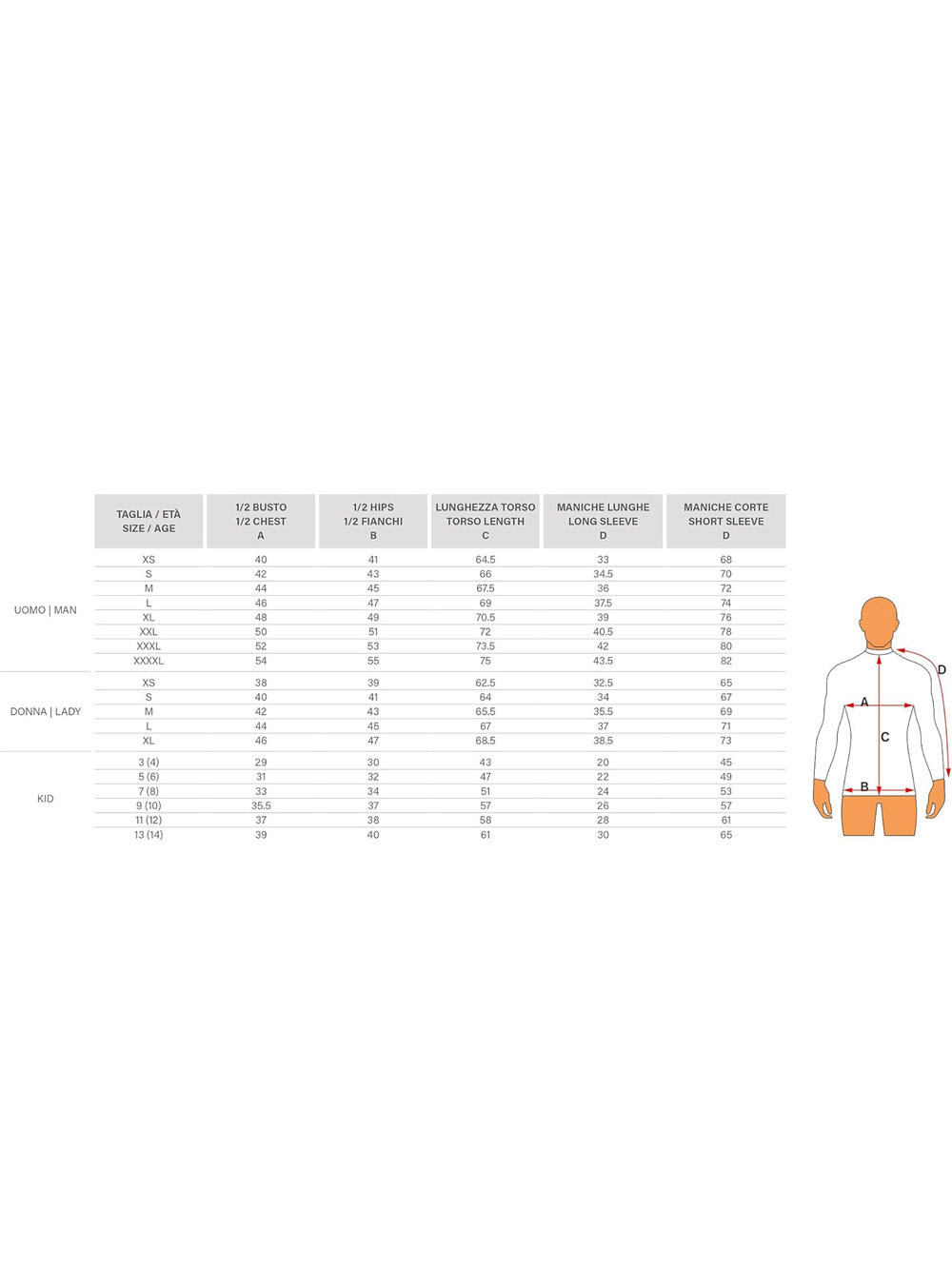 Maglia Sportiva Seac Unisex Bambino