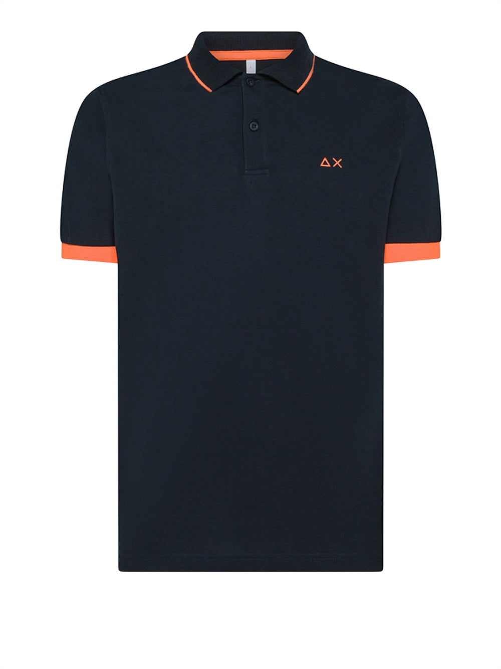 Polo Sun68 Small Stripe Fluo Uomo - Blu