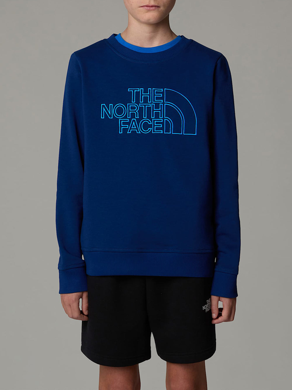 Felpa The North Face Drew Peak Light Crew Uomo - Blu