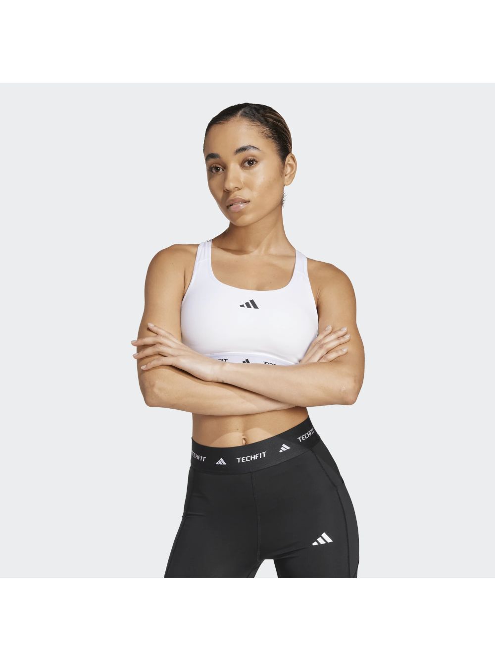 Top Sportivo Adidas TF BRA Donna - Bianco