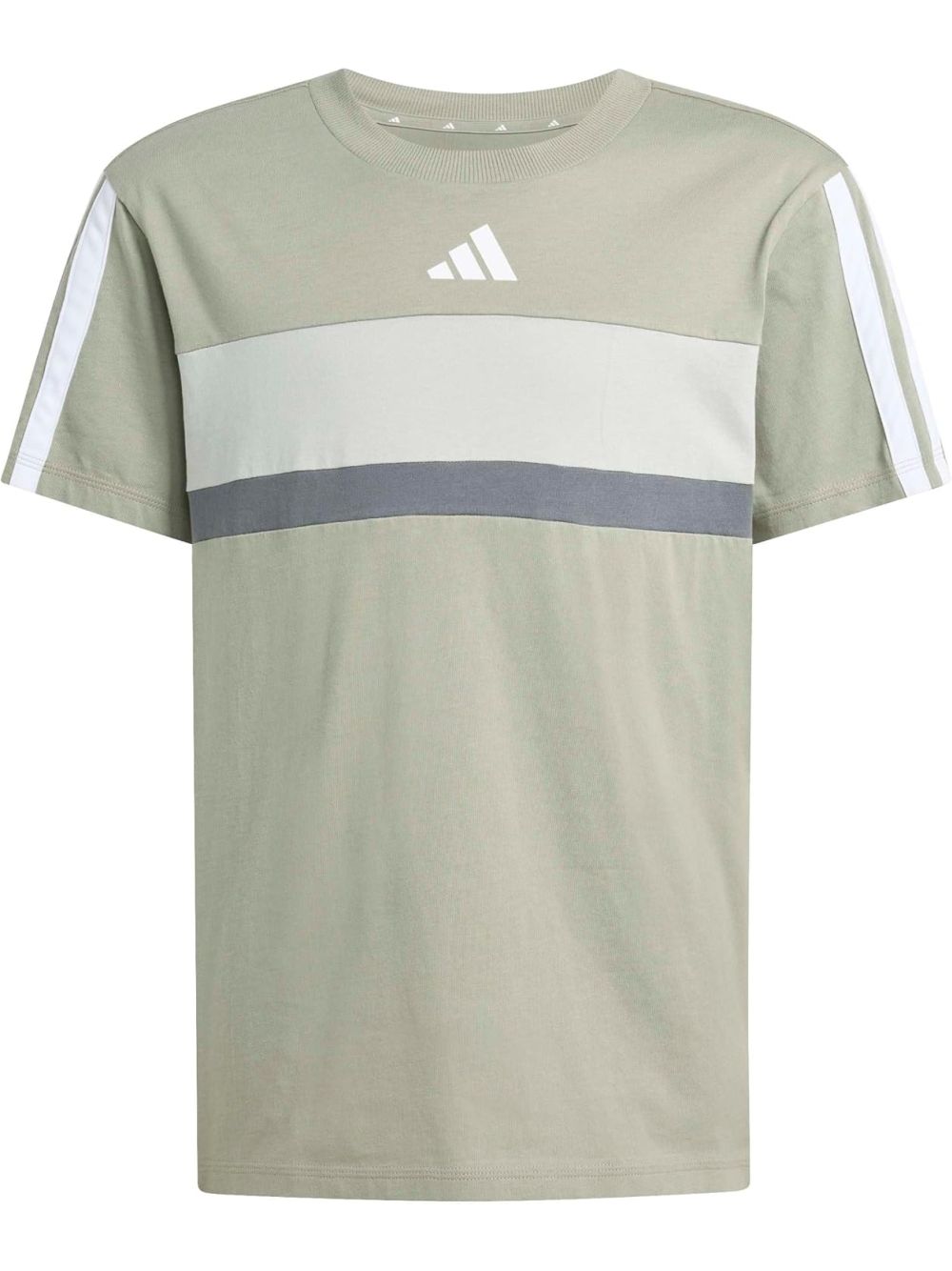 T-shirt Adidas J 3S TIB T Unisex - Grigio