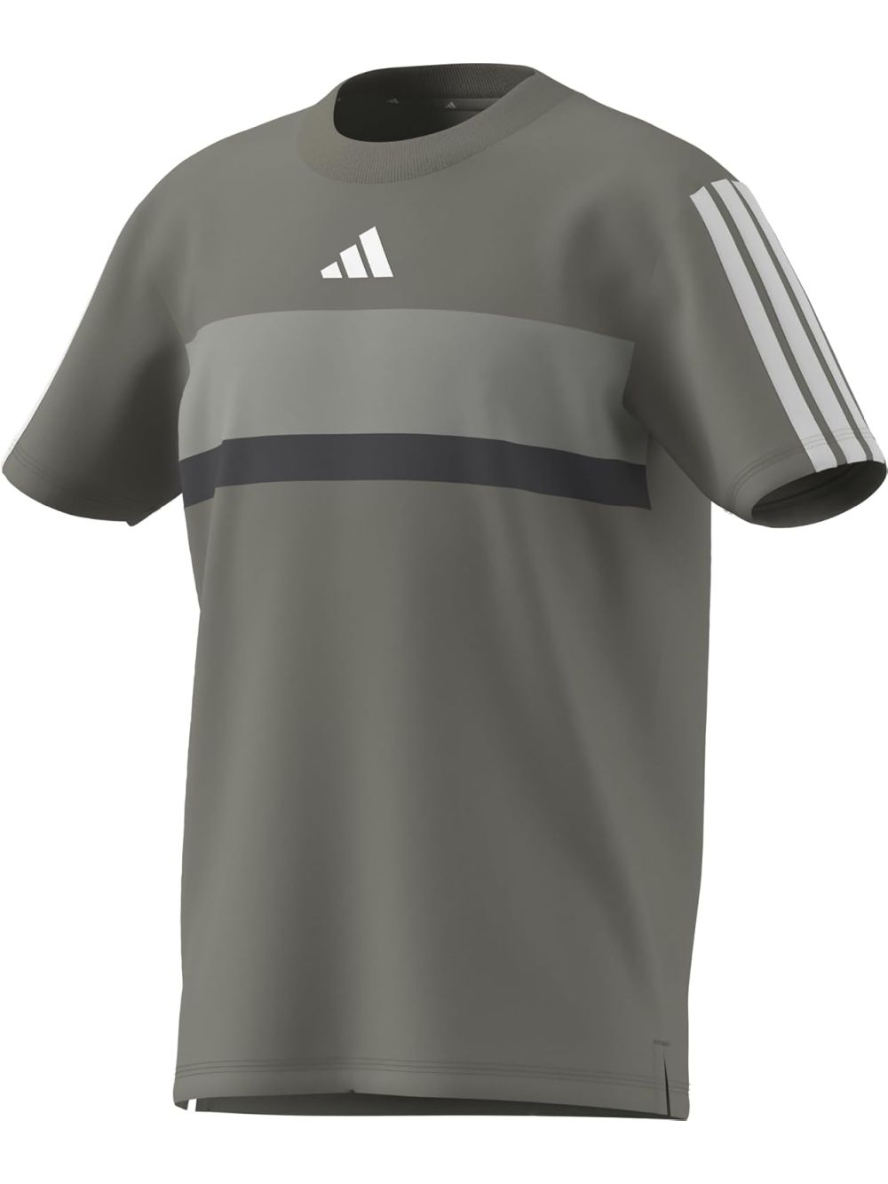T-shirt Adidas J 3S TIB T Unisex - Grigio