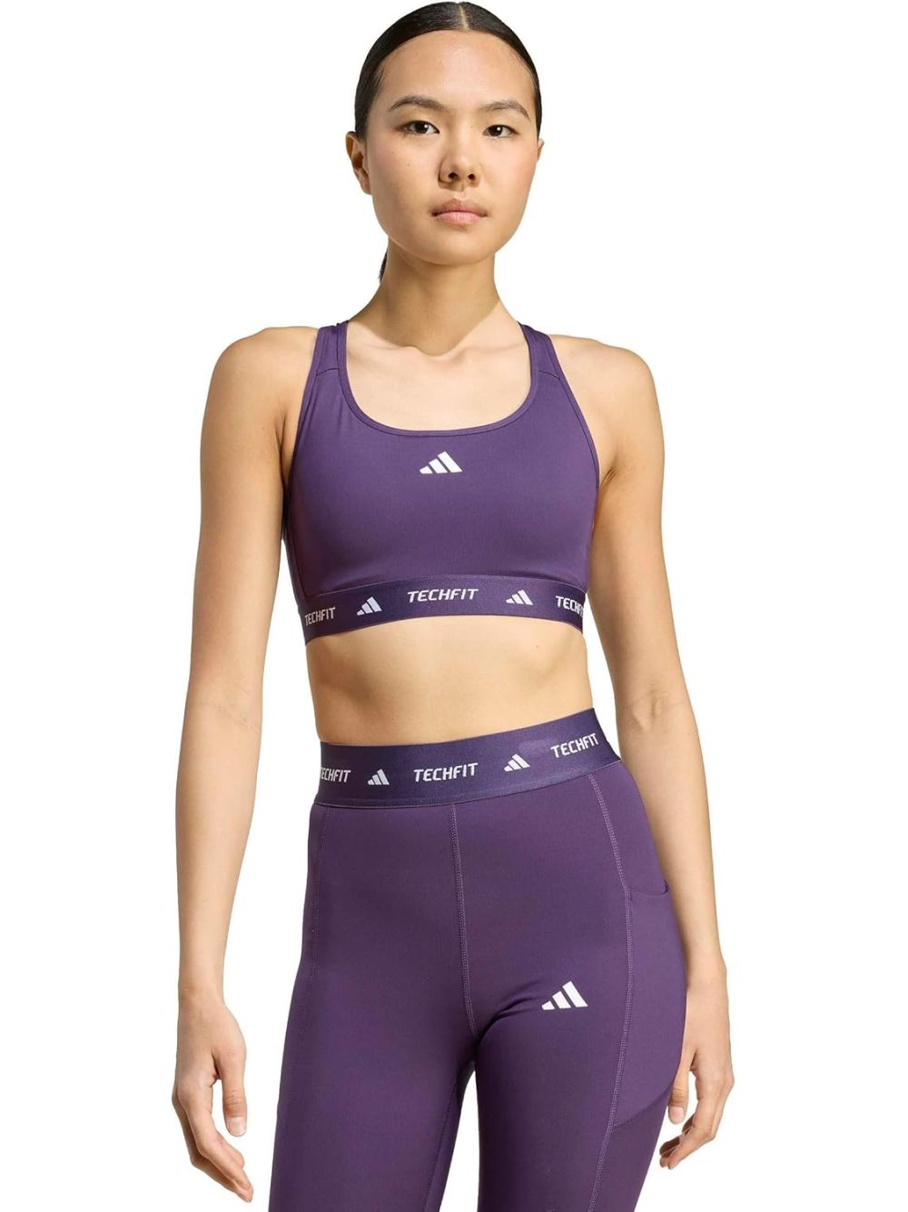 Top Sportivo Adidas TF BRA Donna - Viola