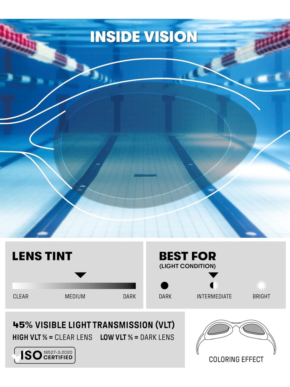 Occhiali - Occhialini Arena spider Unisex - Nero